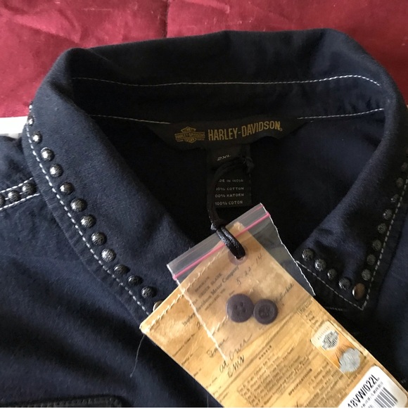 Long Sleeve Button Down Harley Women’s shirt - Picture 6 of 7